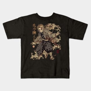 Demon Slayer Fiery Fights Kids T-Shirt